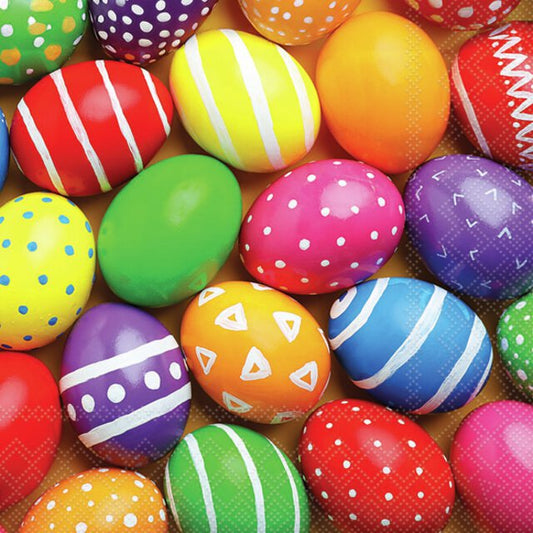 Serviett lunsj Painted easter eggs Ambiente