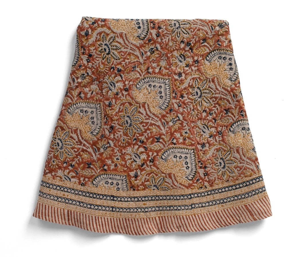 Duk lin oriental mustard rund 220 cm Chamois