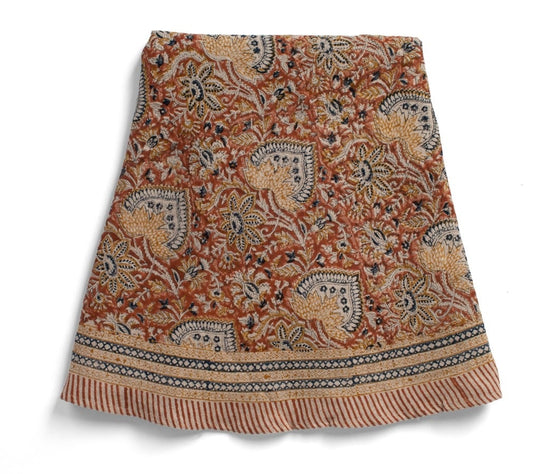 Duk lin oriental mustard rund 220 cm Chamois