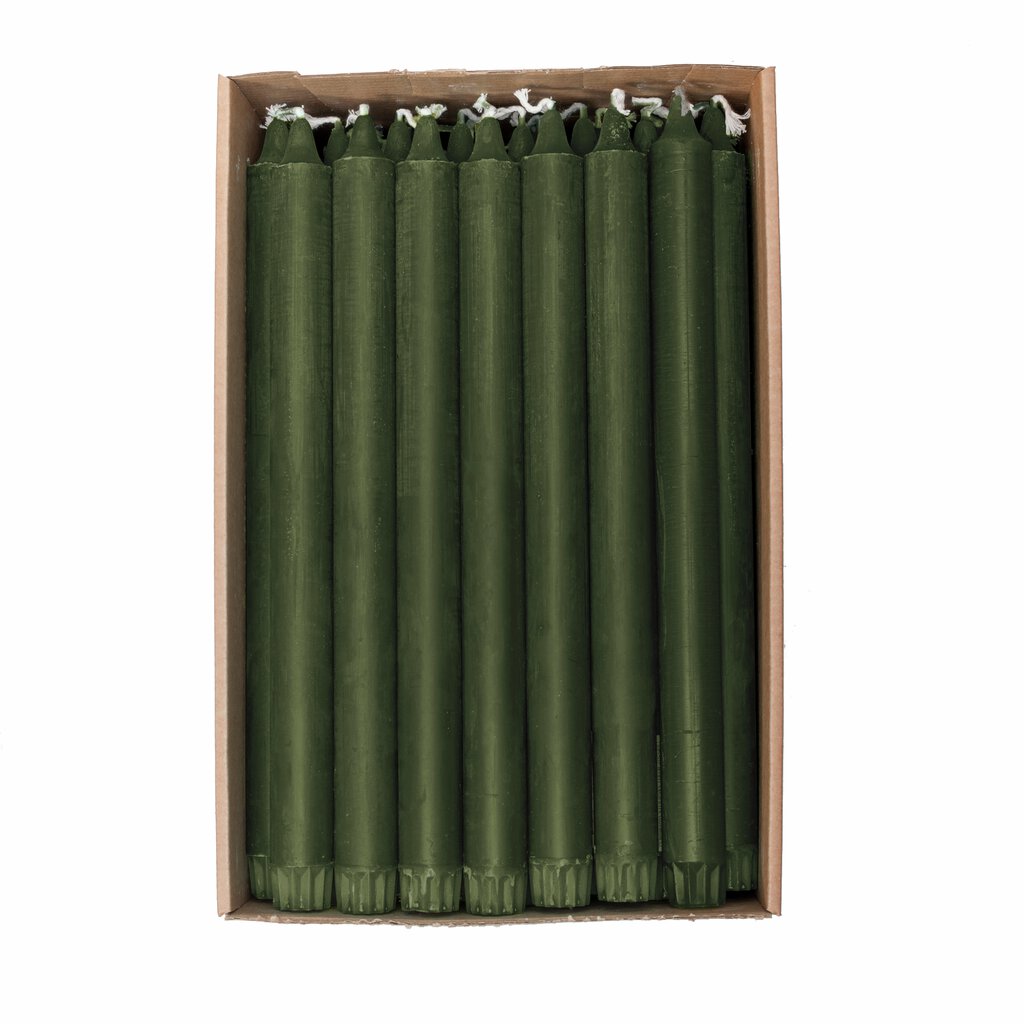 Kronelys 100% Stearin 2,2x28 Deep Forest Green Edelweiss