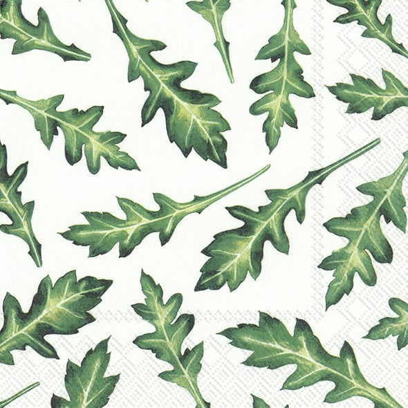 Serviett lunsj grønnsaker ruccola white IHR