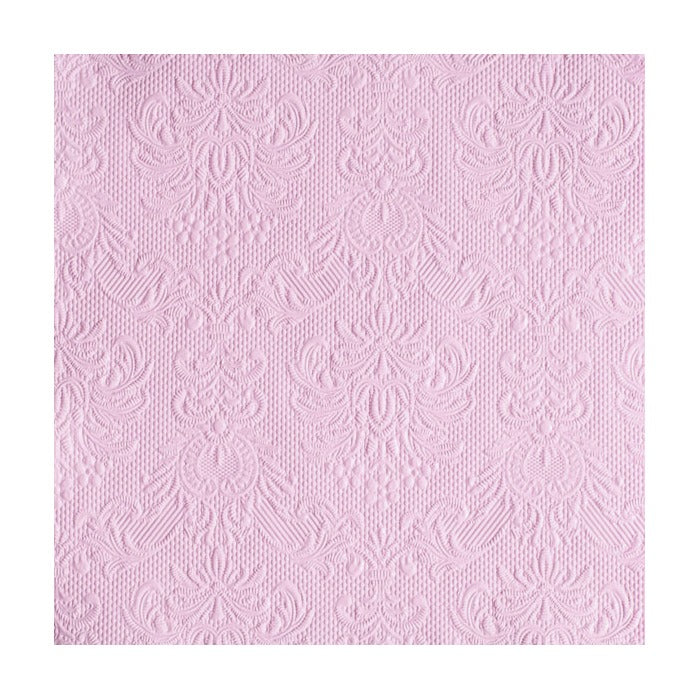 Serviett lunsj ensfarget lys rosa  Elegance Ambiente