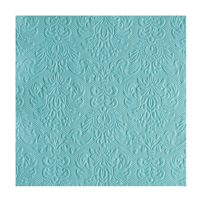 Serviett lunsj ensfarget lys petrol Elegance Ambiente