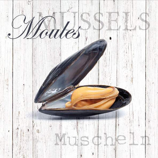 Serviett lunsj skalldyr blåskjell  Moules Ambiente