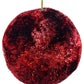 Julekule rød bling isopor 10 cm Shishi