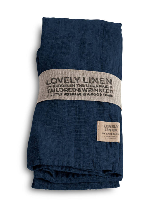 Linserviett mørke blå Lovely linen