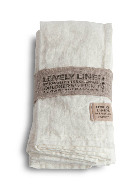 Linserviett hvite offwhite Lovely linen