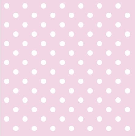 Serviett lunsj dots rosa  prikker Ambiente