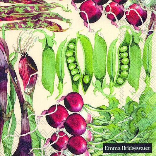 Serviett lunsj grønnsaker vegetable garden IHR