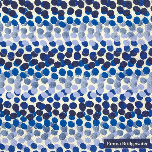 Serviett lunsj Rainbow dot blue IHR