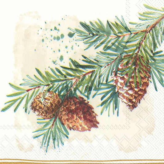 Serviett lunsj Autumn Decorative branches IHR