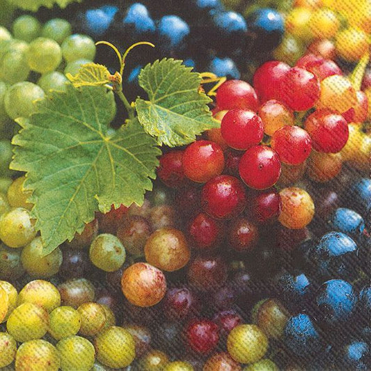 Serviett lunsj frukt Grapes  druer IHR