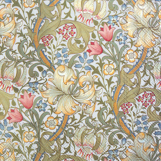 Serviett kaffe golden lily V & A IHR
