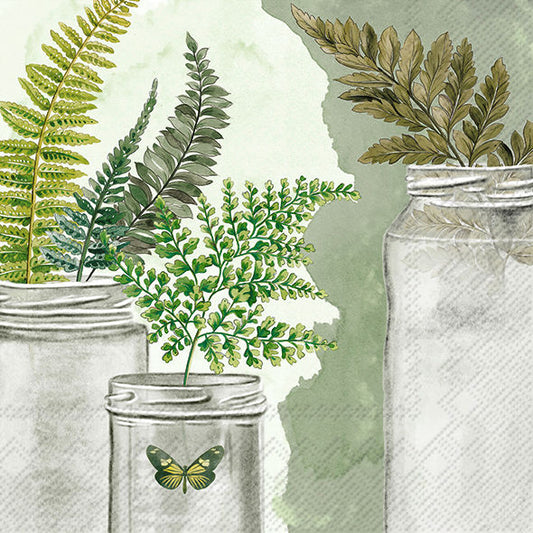 Serviett kaffe bregner Fern IHR servietter