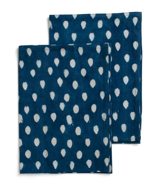 Kjøkkenhåndkle Indigo drop Chamois