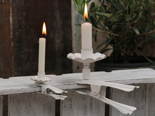 Klypestake juletrelys hvit Chic Antique