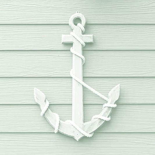Serviett lunsj wooden anchor white Ambiente