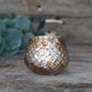 Telys lykt antikk gull ruter Chic Antique
