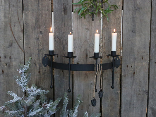 Veggstake 4 lys Chic Antique