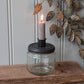 Lysestake sort lokk Chic Antique
