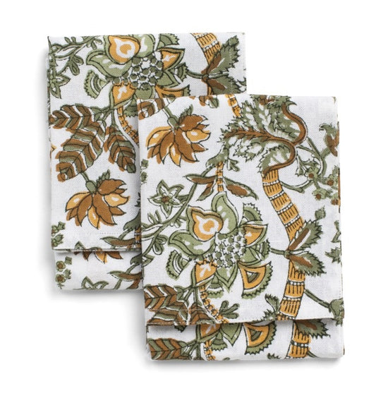 Kjøkkenhåndkle floral Chamois