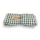 Løper Misty lin rutet mosegrønn 45x150 Lovely Linen