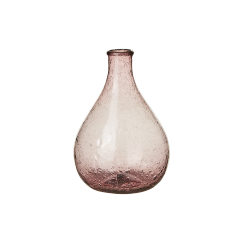 Glass vase Violetta rosa lavendel  pink Affari