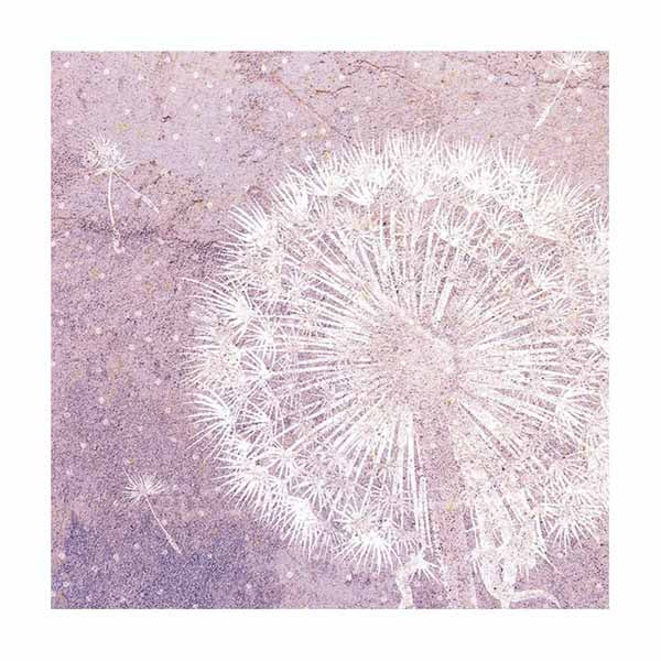 Serviett lunsj løvetann Dandelion rose Ambiente