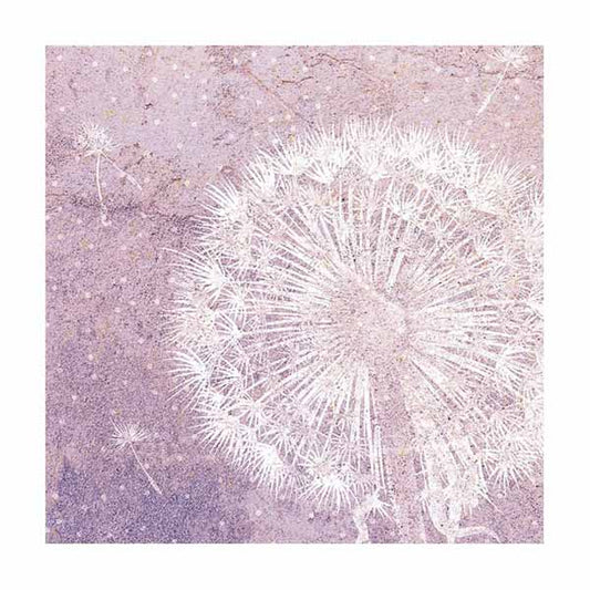 Serviett lunsj løvetann Dandelion rose Ambiente