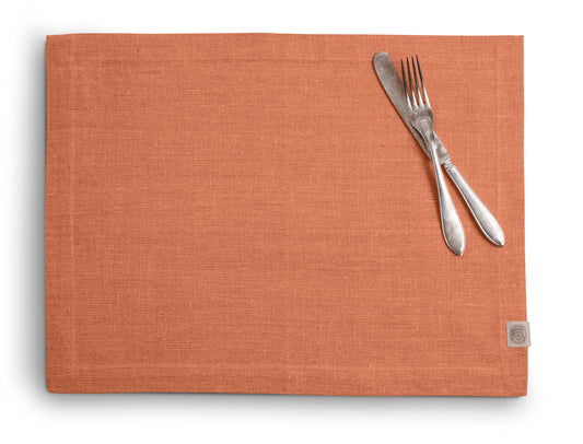 Dekkebrikke Lin terracotta Lovely linen