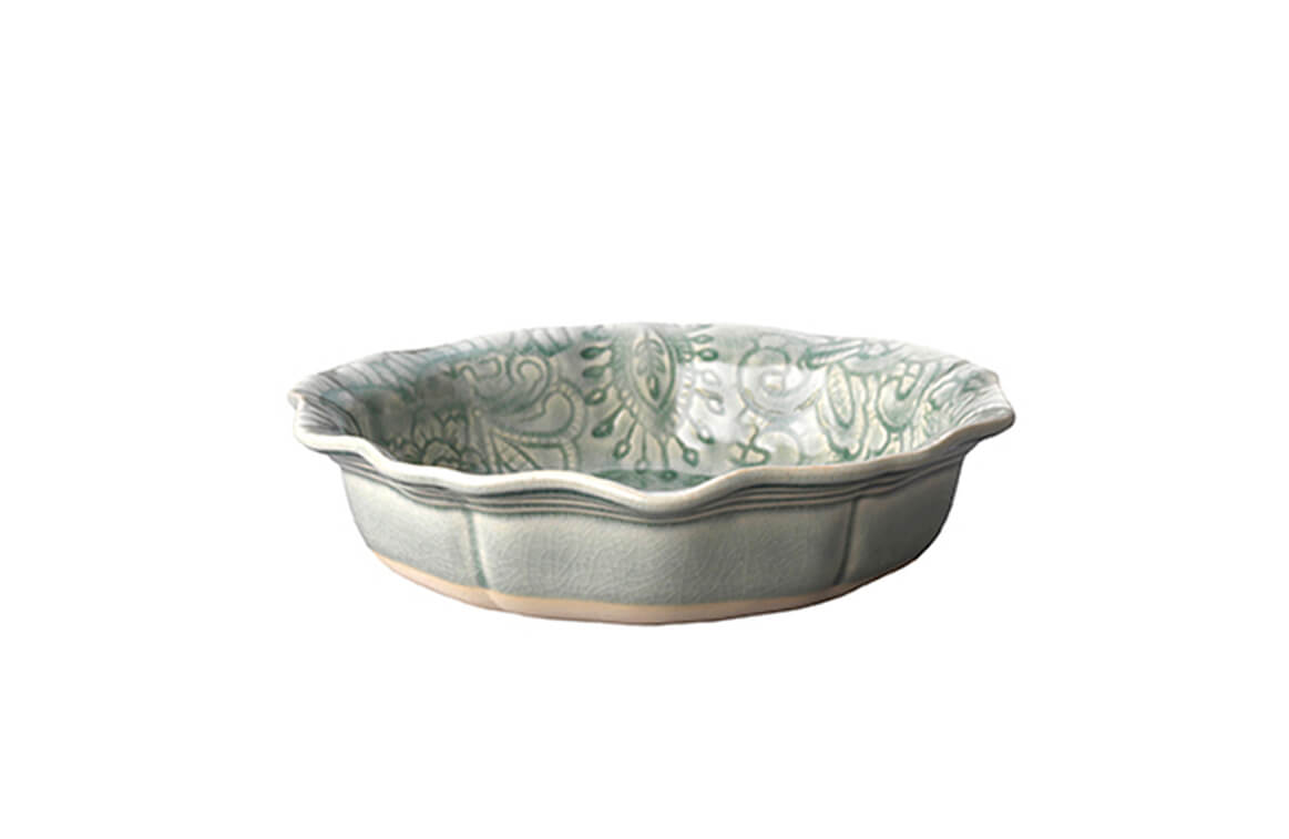 Bolle 17 cm høy kant Antique mint grønn Sthål
