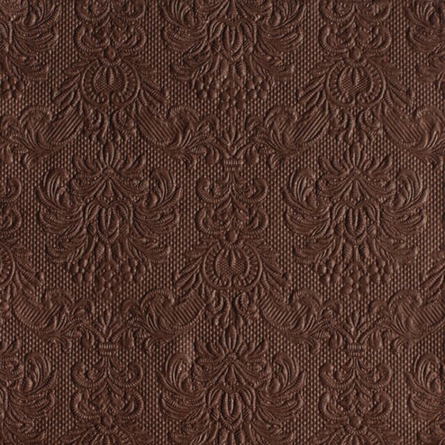 Serviett lunsj ensfarget brun Elegance Ambiente