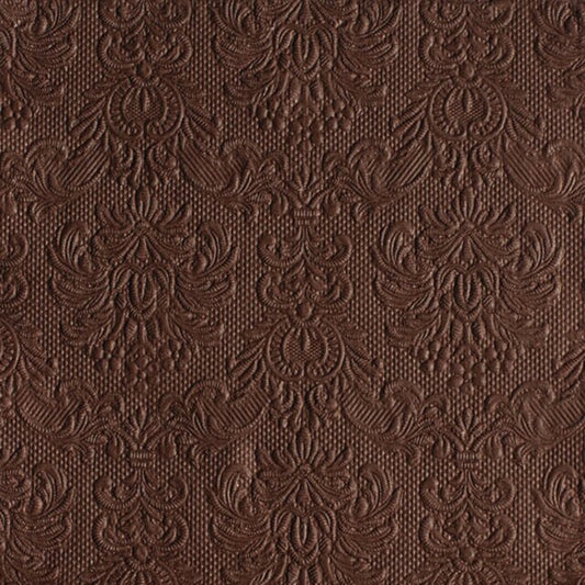 Serviett lunsj ensfarget brun Elegance Ambiente