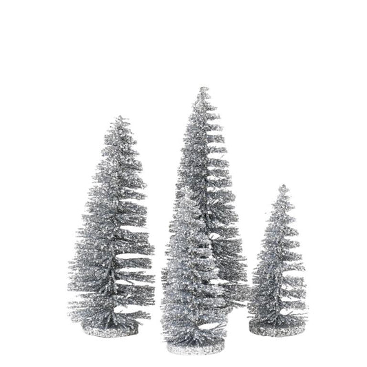 4 pk sølv trær