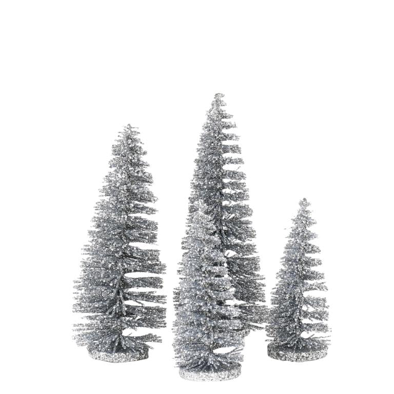 4 pk sølv trær