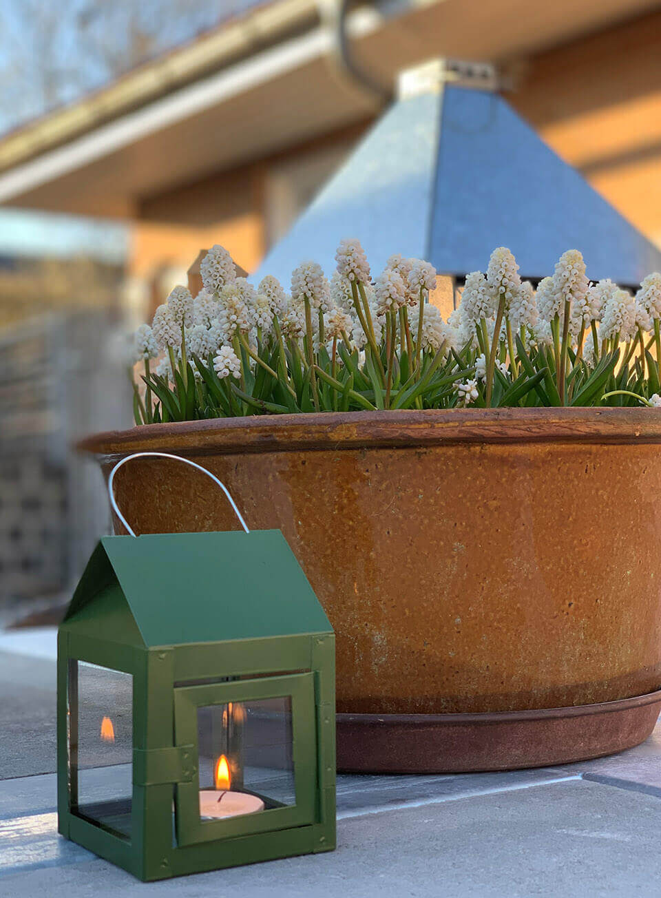 Lykt 12 cm grønn A2 living