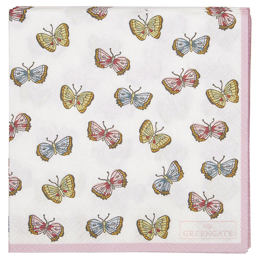 Serviett Kaffe Maisie white Greengate