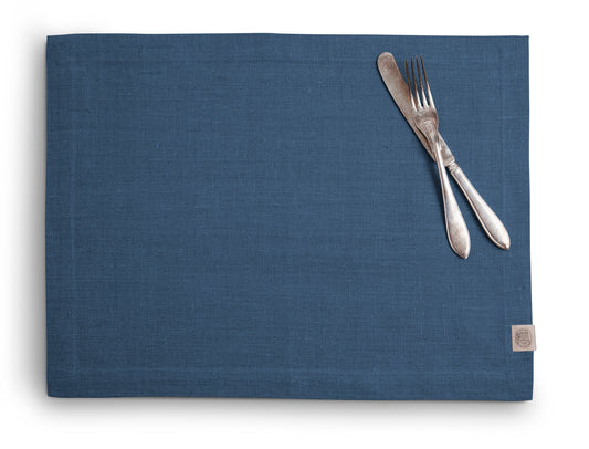 Dekkebrikke Lin jeans blue Lovely linen