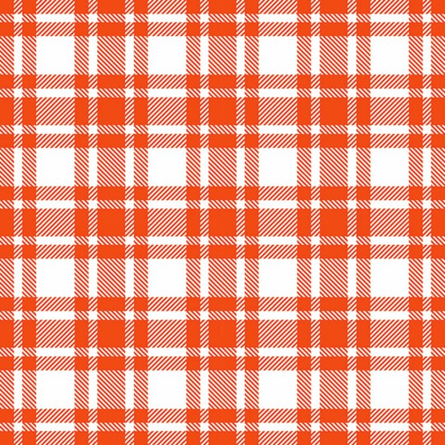 Serviett lunsj ruter Checkered pattern orange Ambiente