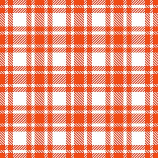 Serviett lunsj ruter Checkered pattern orange Ambiente