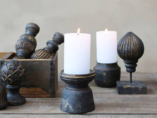 Lysestake mango treverk Chic Antique